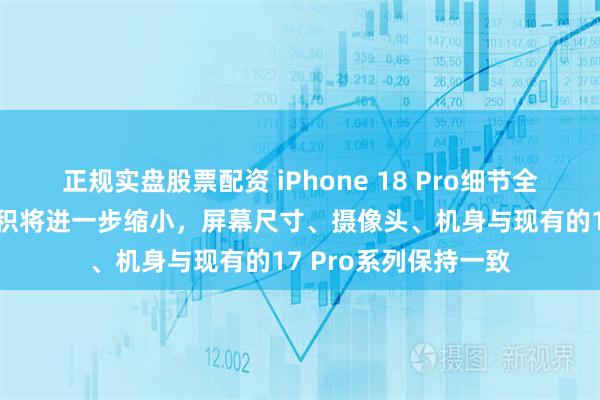 正规实盘股票配资 iPhone 18 Pro细节全曝光：“灵动岛”面积将进一步缩小，屏幕尺寸、摄像头、机身与现有的17 Pro系列保持一致