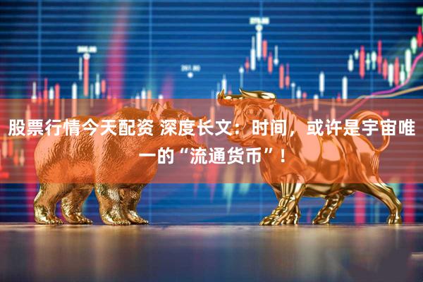 股票行情今天配资 深度长文：时间，或许是宇宙唯一的“流通货币”！